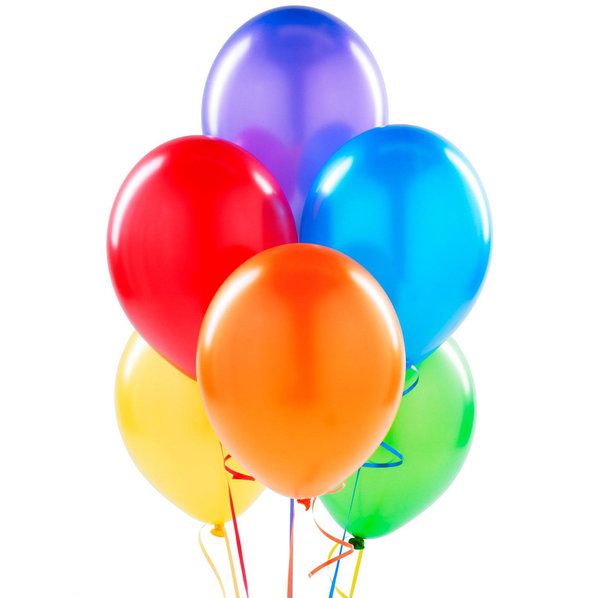 Assorted Color Balloons 15ct, 12in | Just Because Balloons & Gifts LLC.